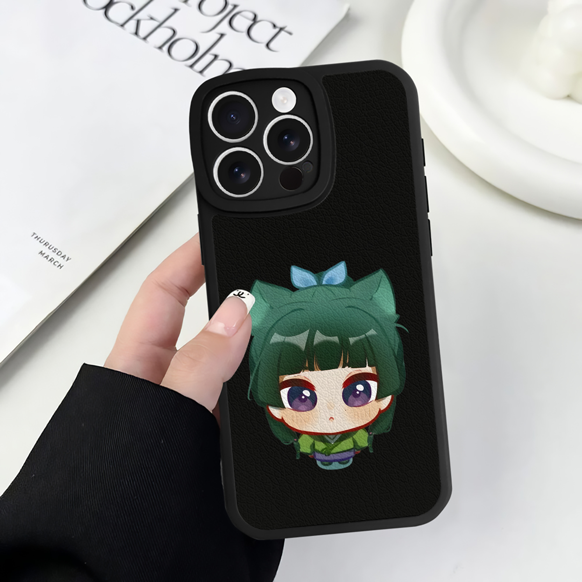 薬屋のひとりごと The Apothecary Diaries 【iPhone 16シリーズ対応】シリコンスマホケース（レザー調） 材質：シリコン
